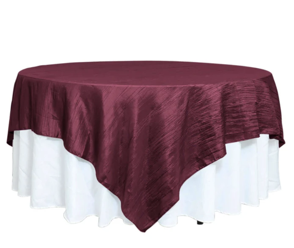 90x90" Taffeta Overlay