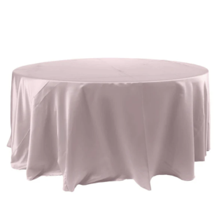 120" Satin Round Tablecloth