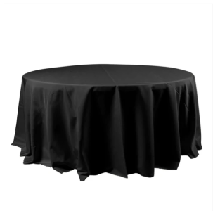 120" Round Polyester Tablecloth