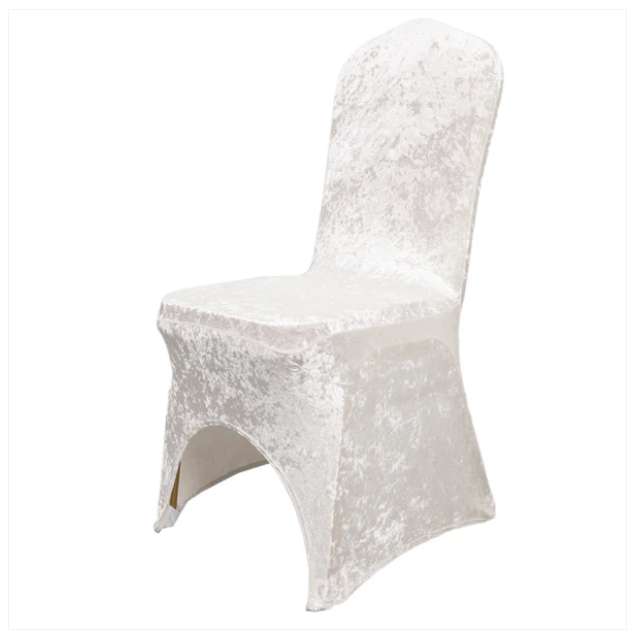 Crushed Velvet Spandex Chair Covers