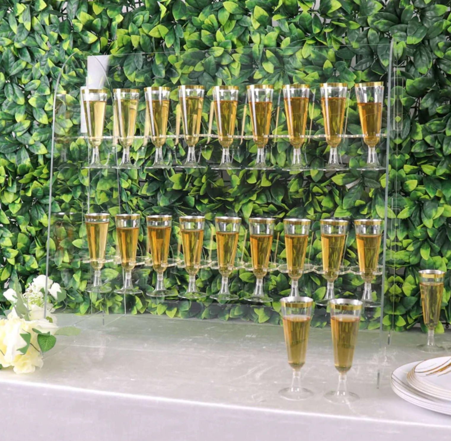2-Tier Acrylic Champagne Glass Holder