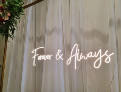 Forever & Always Neon Sign