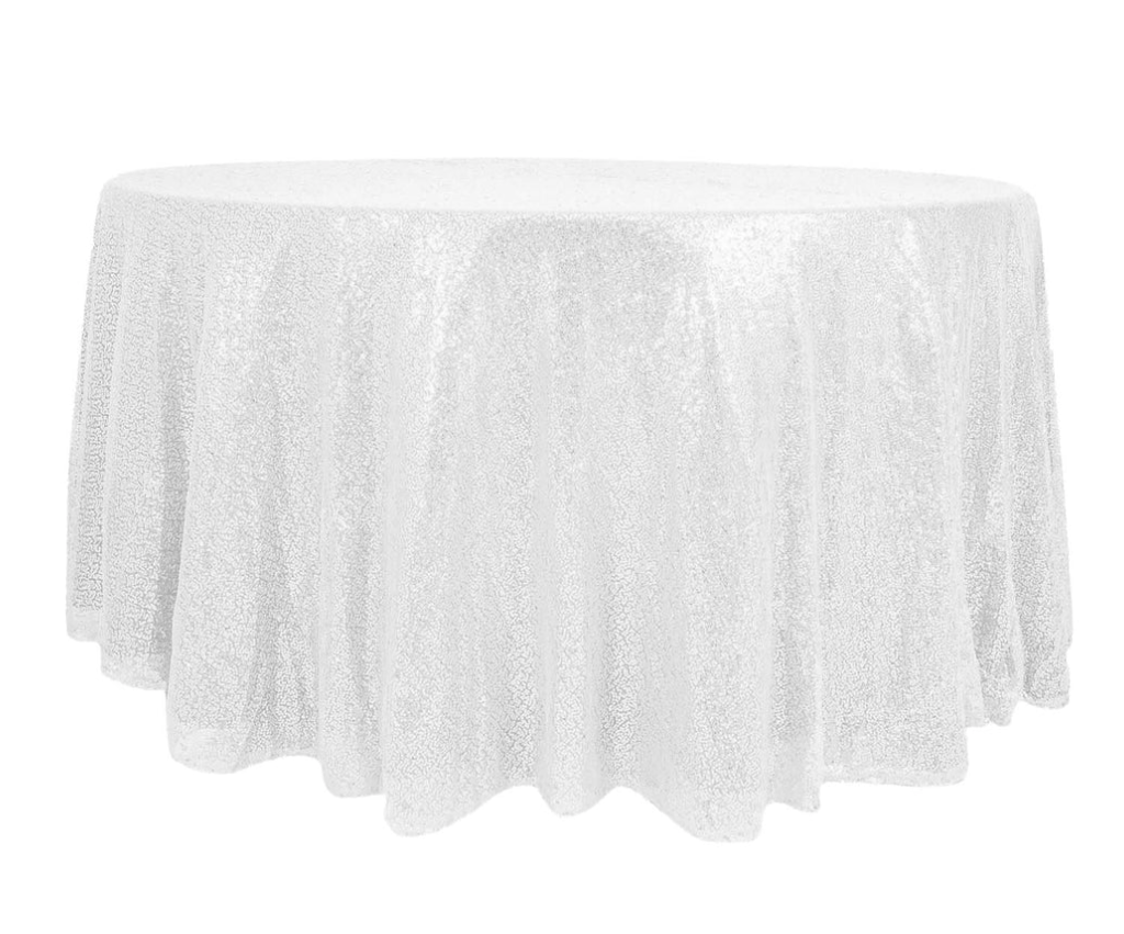 120" Sequin Round Tablecloth