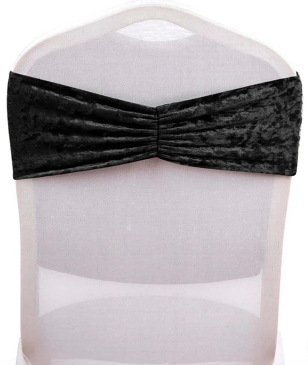 Crushed Velvet Chair Bands