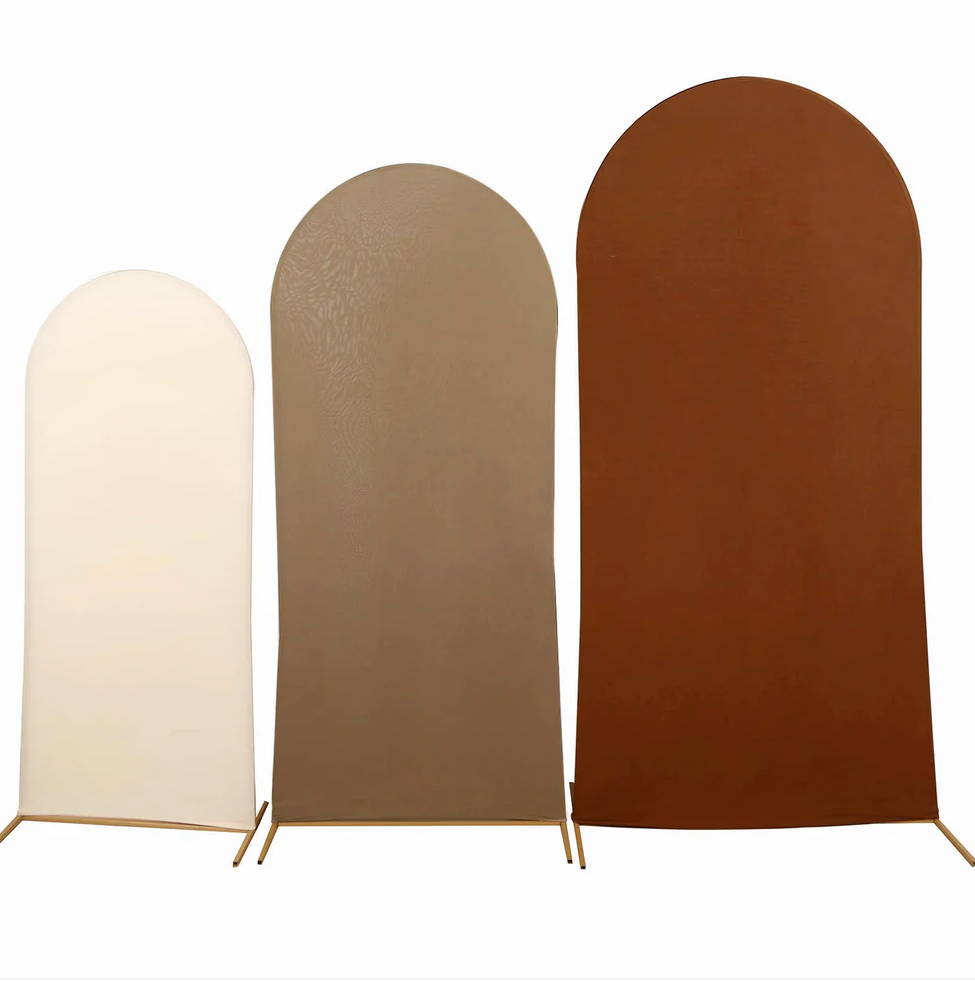 Set of 3 Mixed Natural Spandex Arch Covers