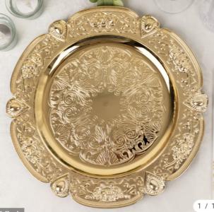 Gold Embossed Charger