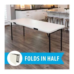 6Ft. White Plastic Tables - Folding (Lifetime)