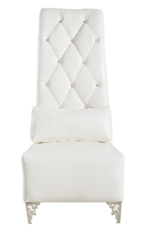 Crystal Throne Chair (White)