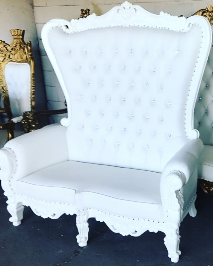 Double Throne Chair (White)