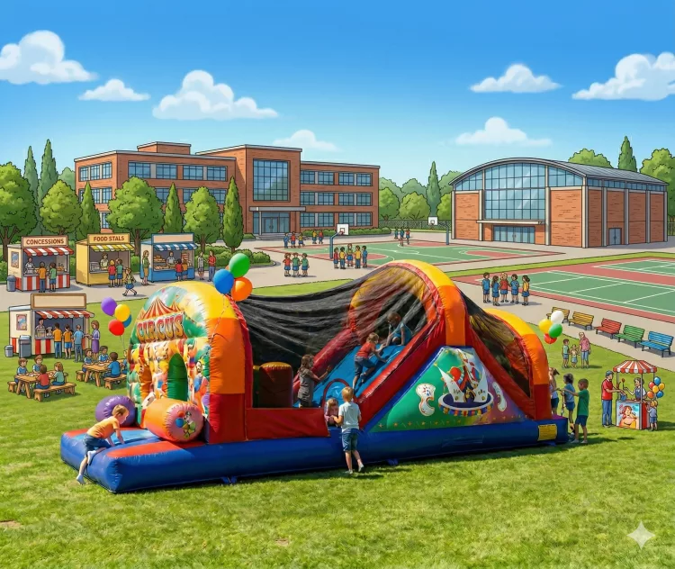 28' Inflatable Circus Obstacle Course