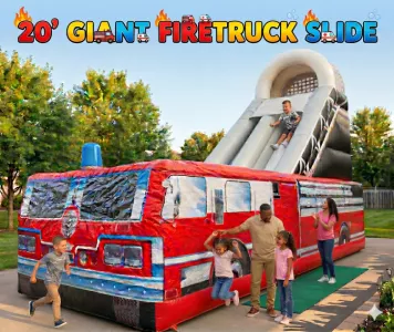 Giant 20' Firetruck Slide