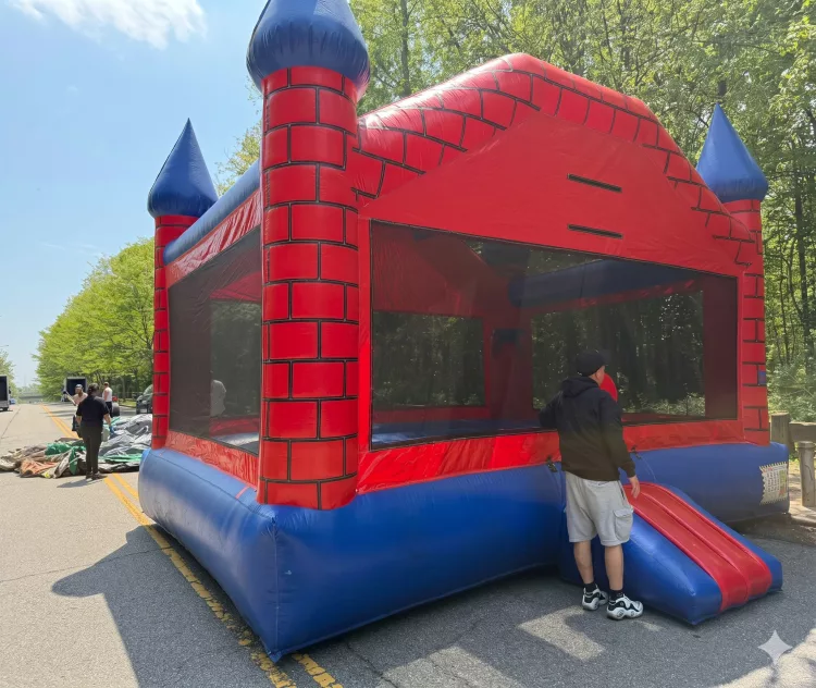 Giant Brick Castle Bounce house