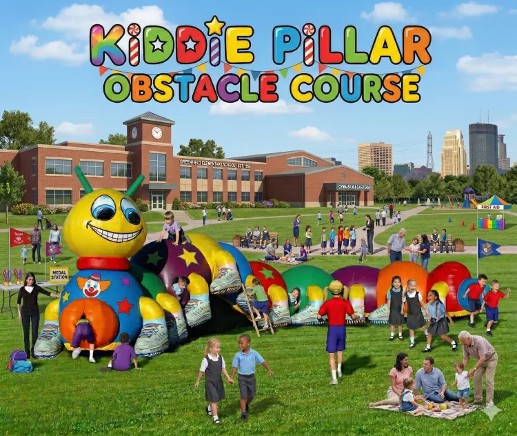 Kiddie Pillar Obstacle Course