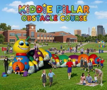 Kiddie Pillar Obstacle Course