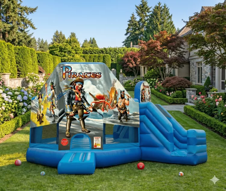 Pirates of the Caribbean Bounce House/Slide Combo
