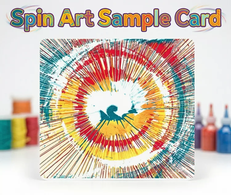 Spin Art Sample Card