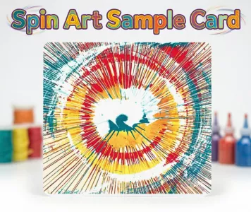 Spin Art Sample Card