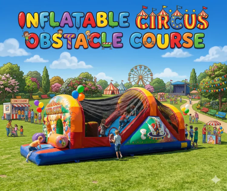 28' Inflatable Circus Obstacle Course