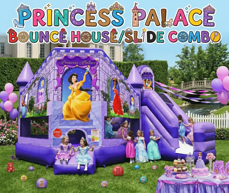 Princess Palace Bounce House/Slide Combo