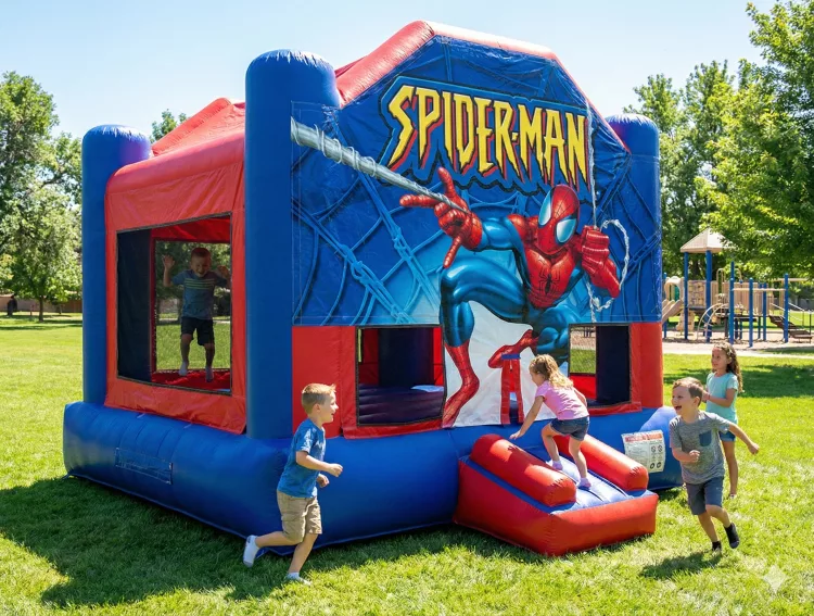 Spider Man Castle Bounce House