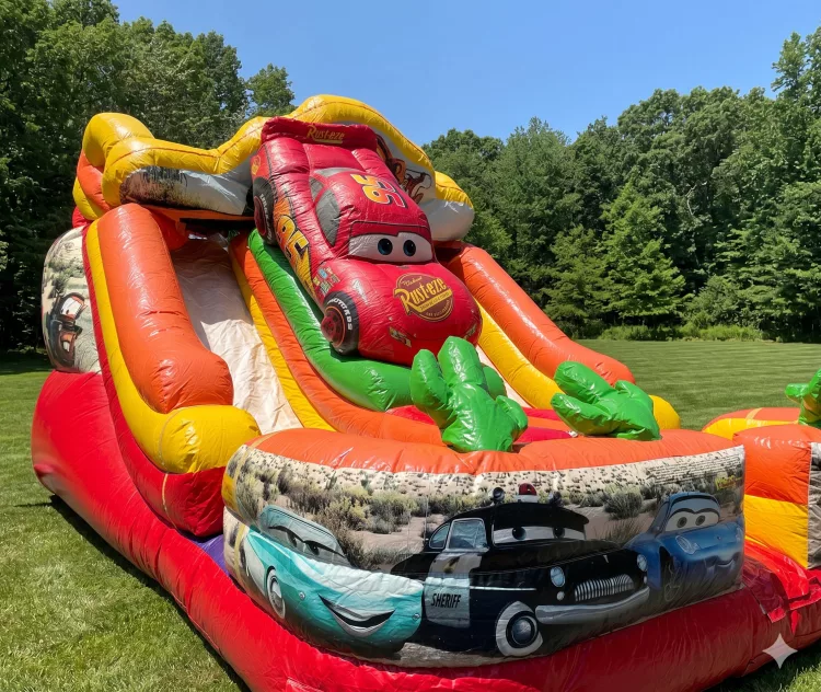 Disney Cars Double Lane Dry Slide 20'