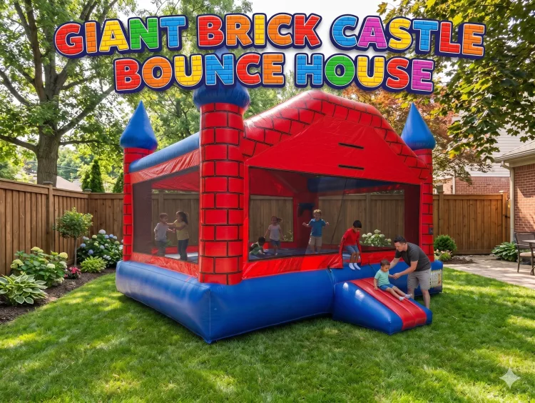 Giant Brick Castle Bounce house