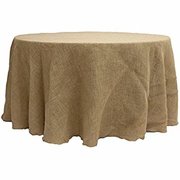 Burlap Overlay Round 120"