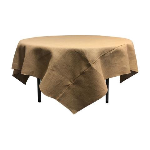 Burlap Overlay Round 90 x 90