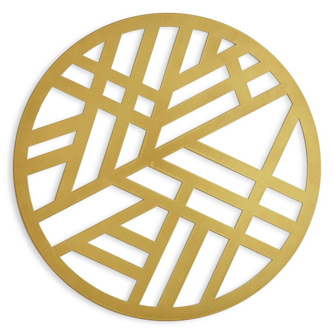 Zz- Charger Table Mat- GeoMod- Gold