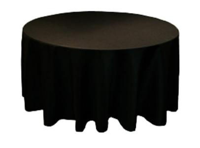 B-Black Round Tablecloths 120"