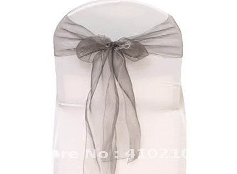 Silver Chair Bows