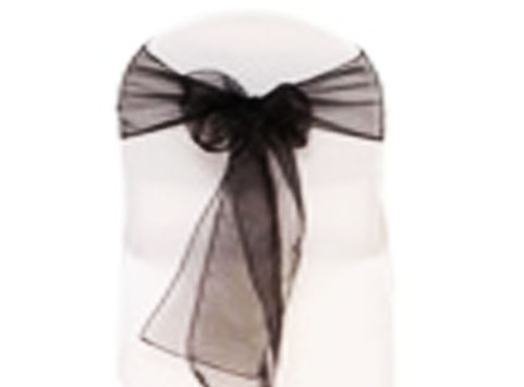 Black Chair Bows