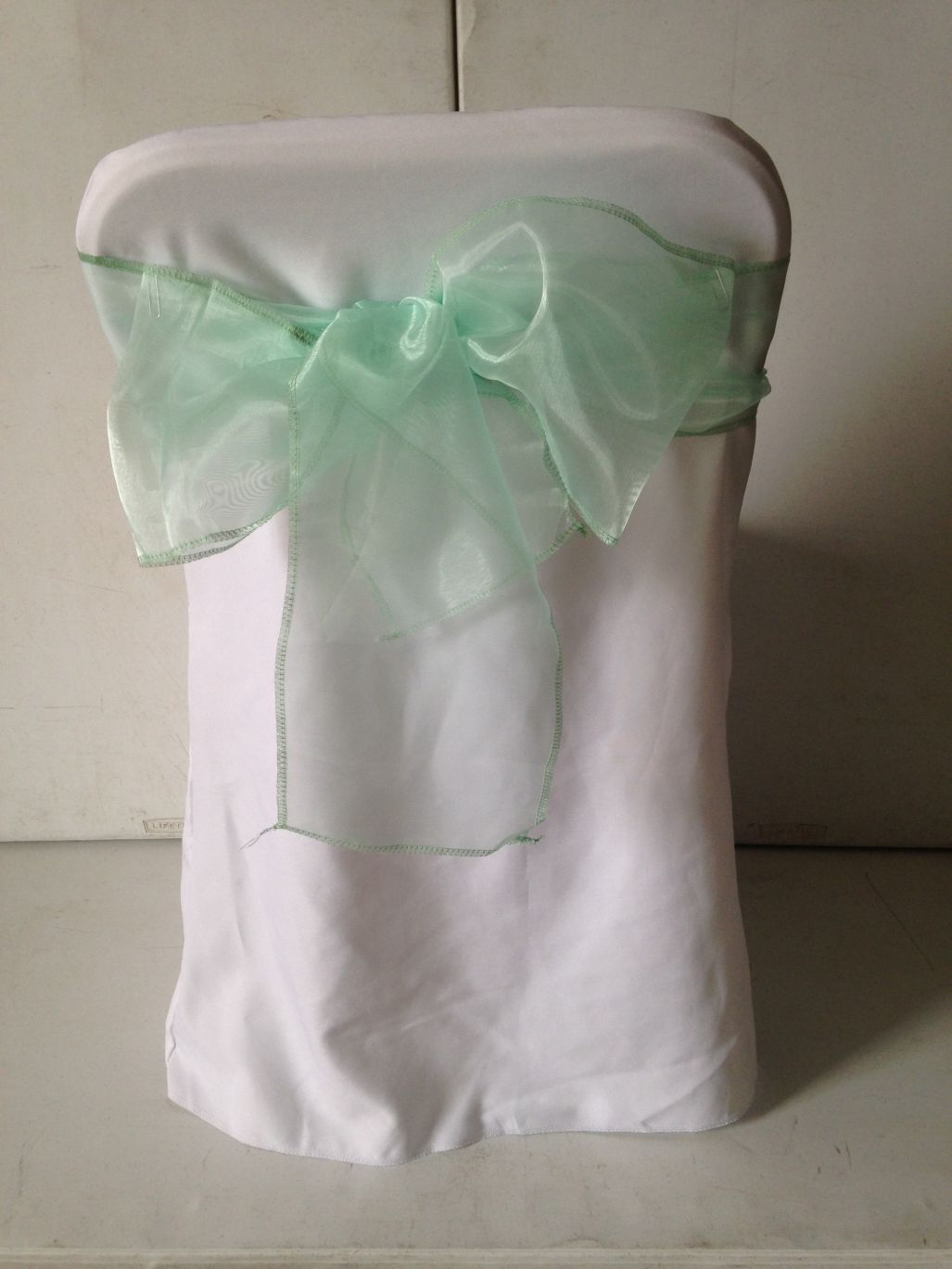 Green  mint chair bows 