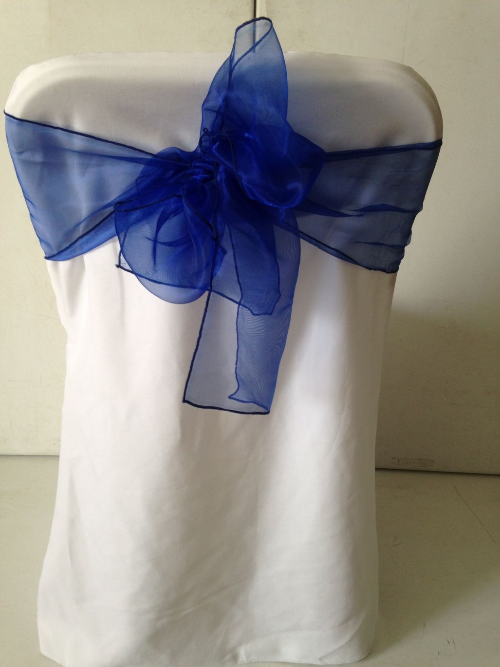 Royal blue  chair bows